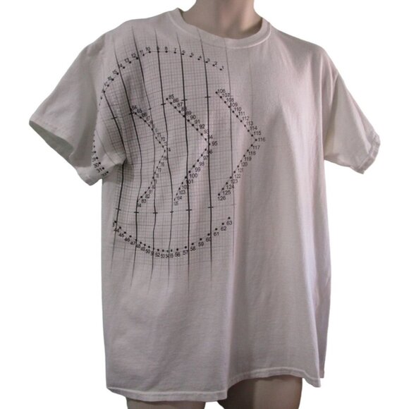 Math Geek Science Nerd Graph Vintage Gildan T Shirt Lg GUC - Picture 1 of 13